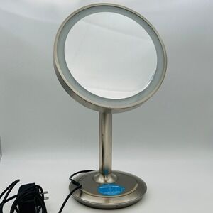 iHome LUX POWER iCVBTW11 LED Vanity Mirror Bluetooth No Cord EUC
